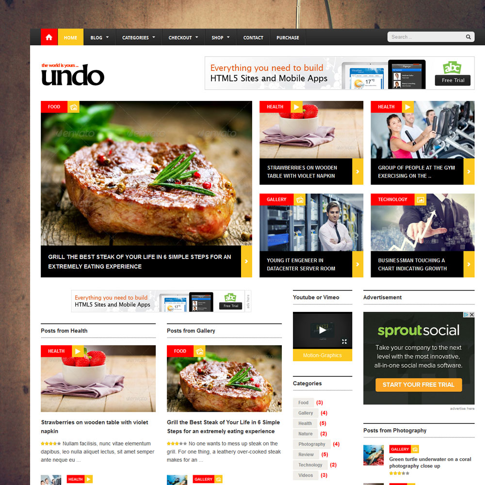 Undo – Premium WordPress News / Magazine Theme