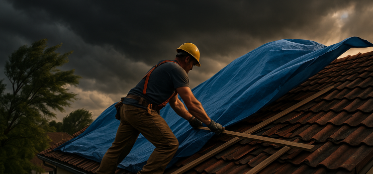 Faut-il bâcher ma toiture en cas de tempête annoncée ?