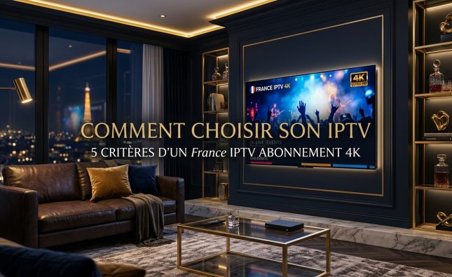 Comment choisir IPTV : 5 critères d’un France IPTV abonnement 4K