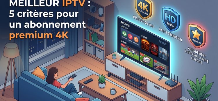 Meilleur IPTV : 5 critères pour un IPTV abonnement premium 4K